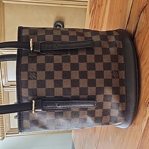 Authentic Louis Vuitton Damier Ebene Marais Bucket bag Vintage Brown Canvas